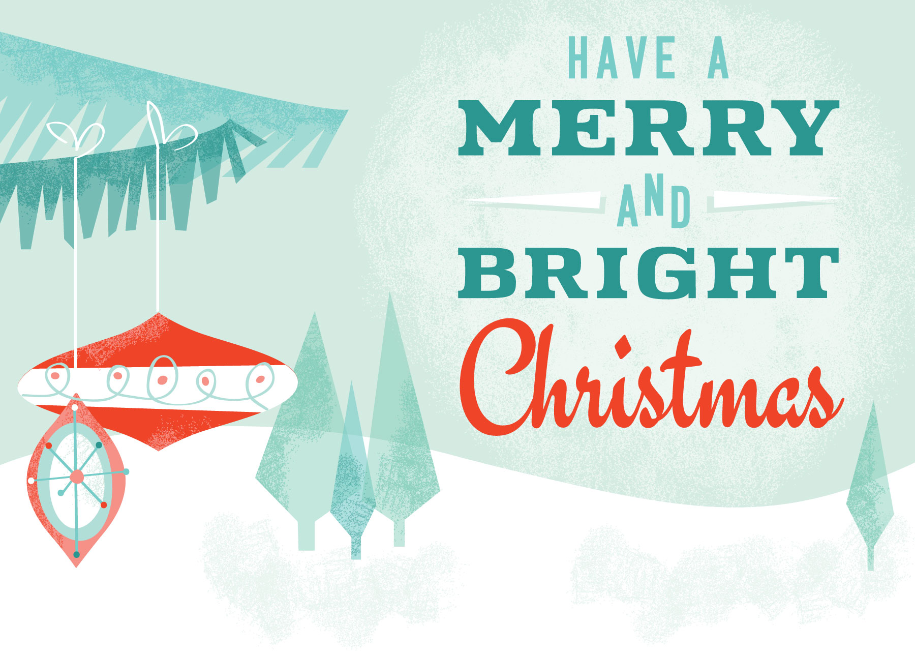 retro Christmas card design