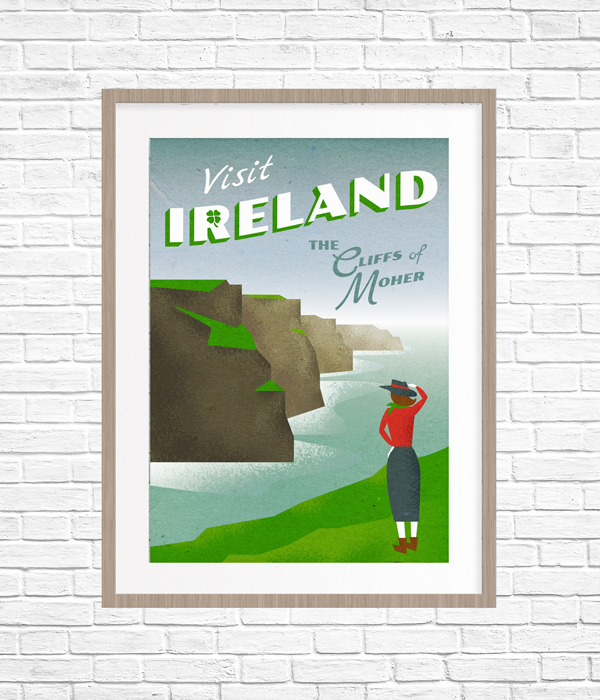 vintage travel poster tutorial