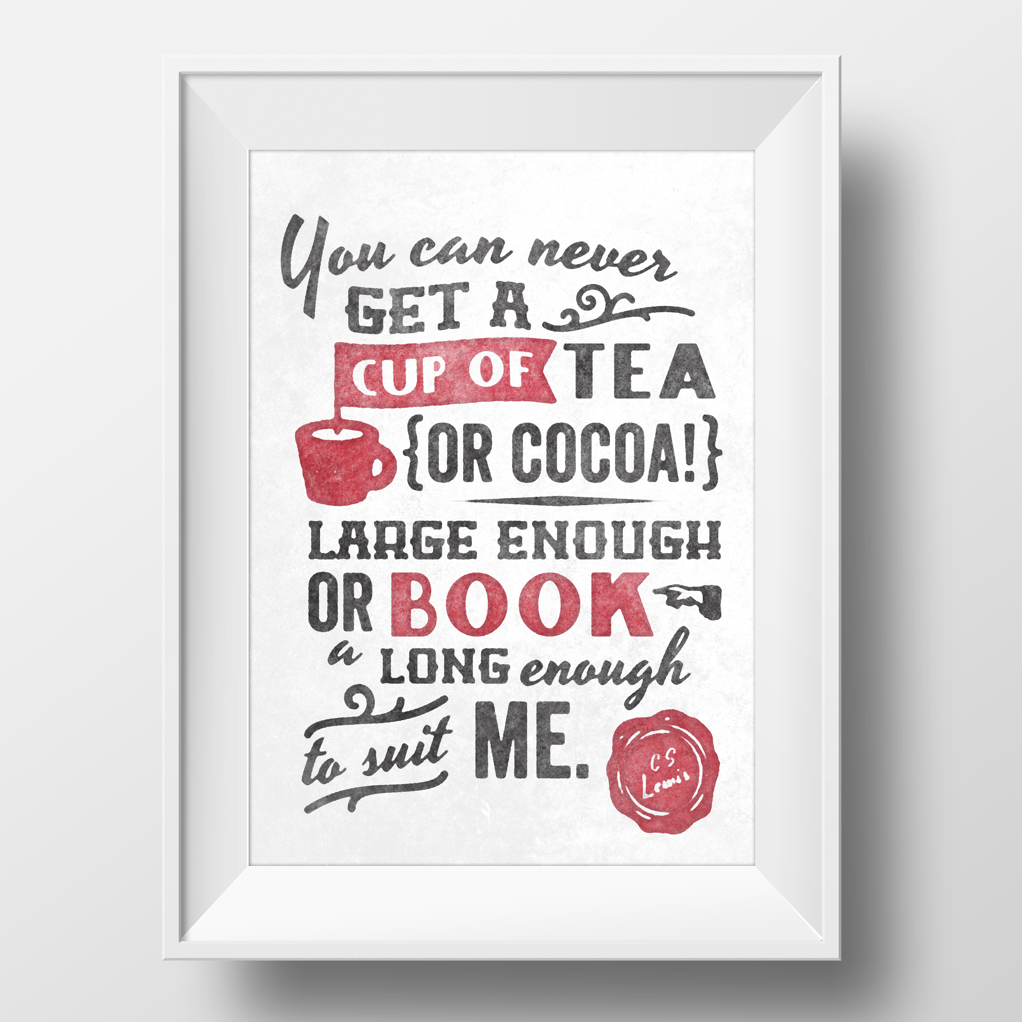 C.S. Lewis quote typography