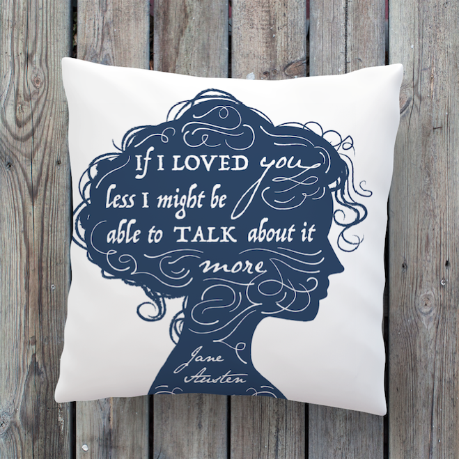 Jane Austen quote illustration